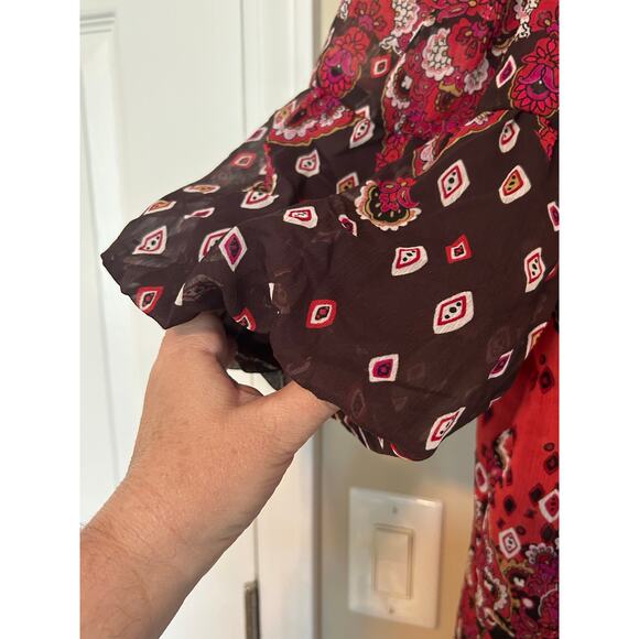 Beautiful Lane Bryant sheer tunic smocked NWT 22/24 - Picture 4 of 8